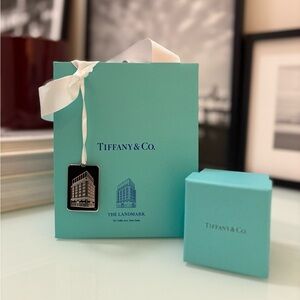 Tiffany & Co. The Landmark Gift Bag with silver charm